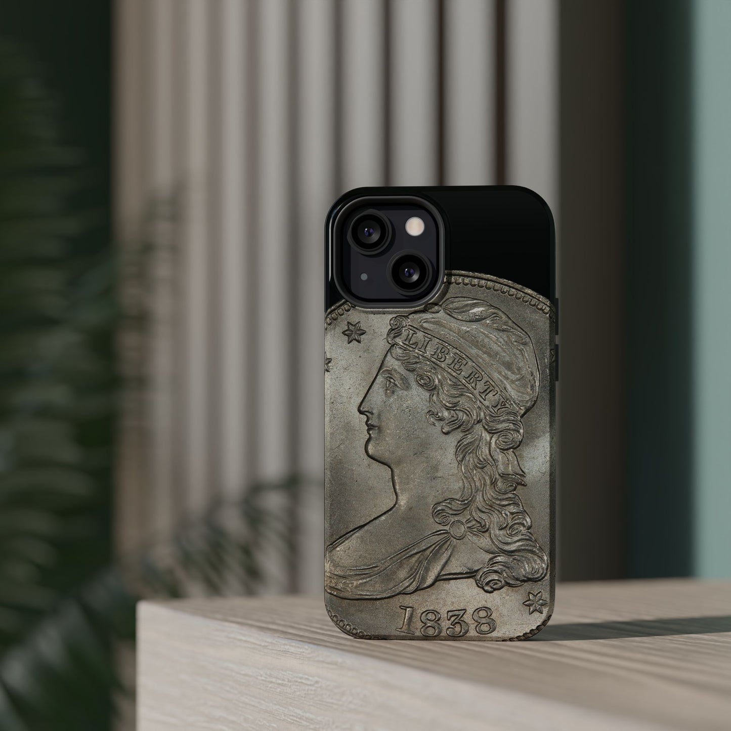 Capped bust Magnetic Tough Case, Phone Protector, Unique Gift, Retro Style, Coin Collecting, Eco-friendly Phone Cover