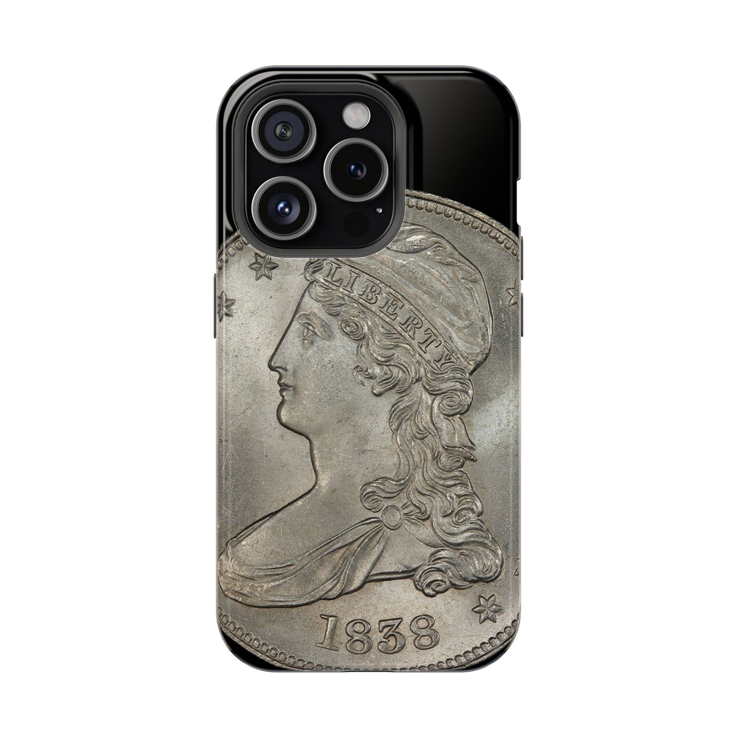 Capped bust Magnetic Tough Case, Phone Protector, Unique Gift, Retro Style, Coin Collecting, Eco-friendly Phone Cover
