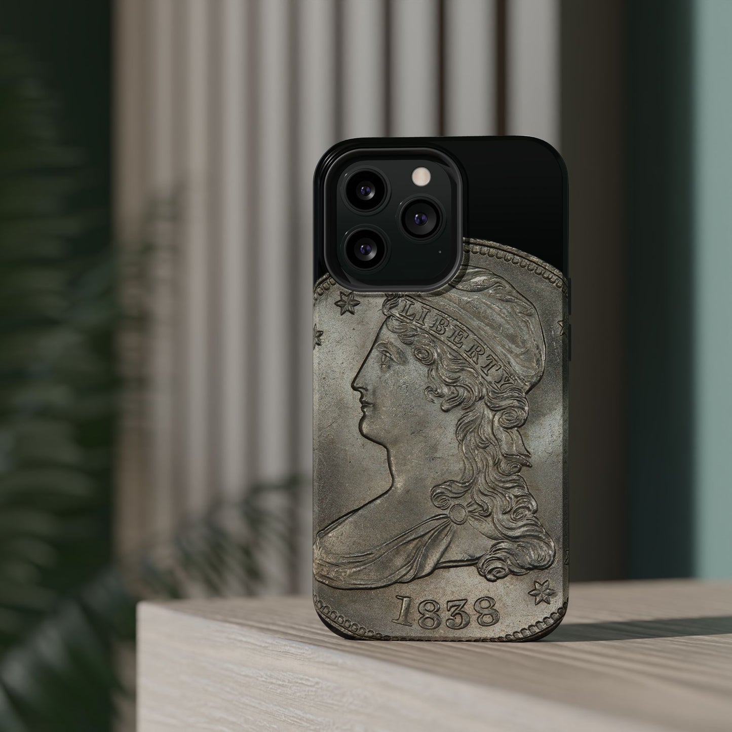 Capped bust Magnetic Tough Case, Phone Protector, Unique Gift, Retro Style, Coin Collecting, Eco-friendly Phone Cover