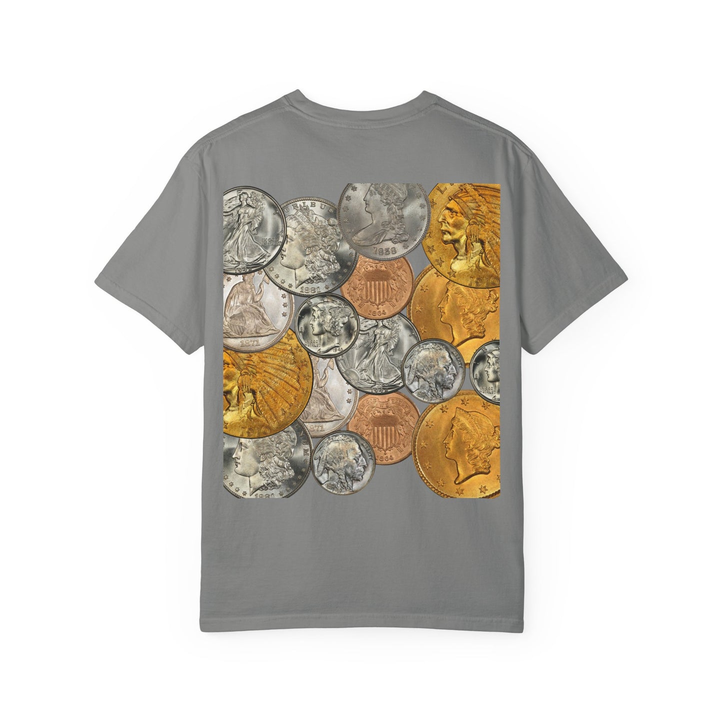 Nostalgic Coin T-Shirt, Vintage Style Tee, Retro Graphic Shirt, Gift for Coin Enthusiasts, Casual Wear, Unisex Apparel