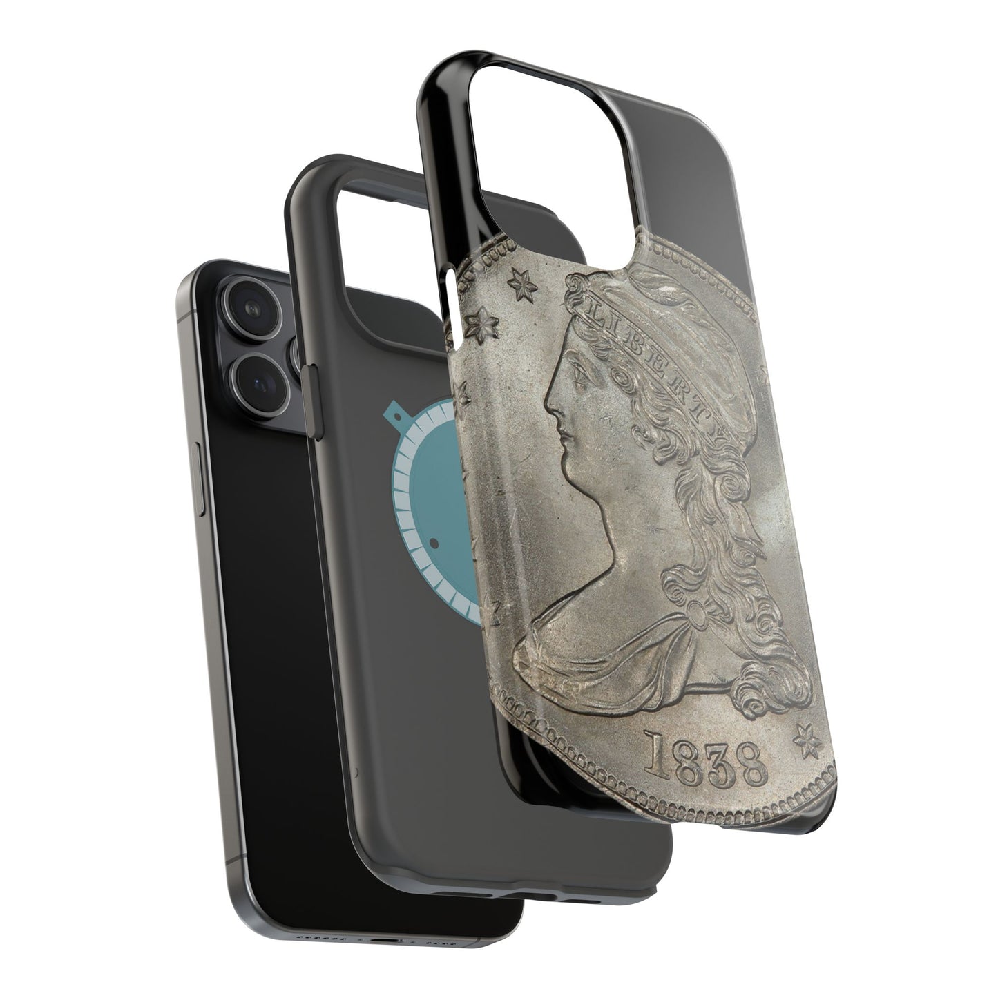 Capped bust Magnetic Tough Case, Phone Protector, Unique Gift, Retro Style, Coin Collecting, Eco-friendly Phone Cover