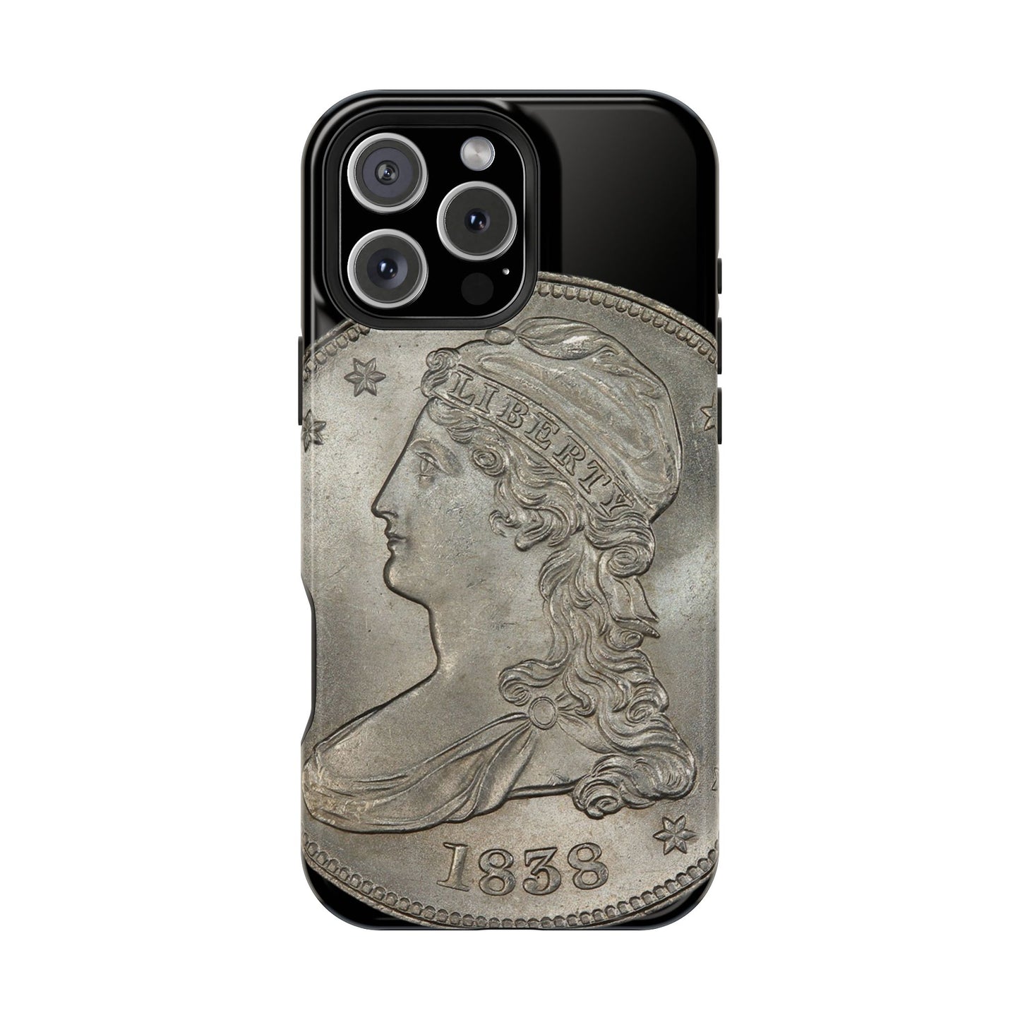 Capped bust Magnetic Tough Case, Phone Protector, Unique Gift, Retro Style, Coin Collecting, Eco-friendly Phone Cover