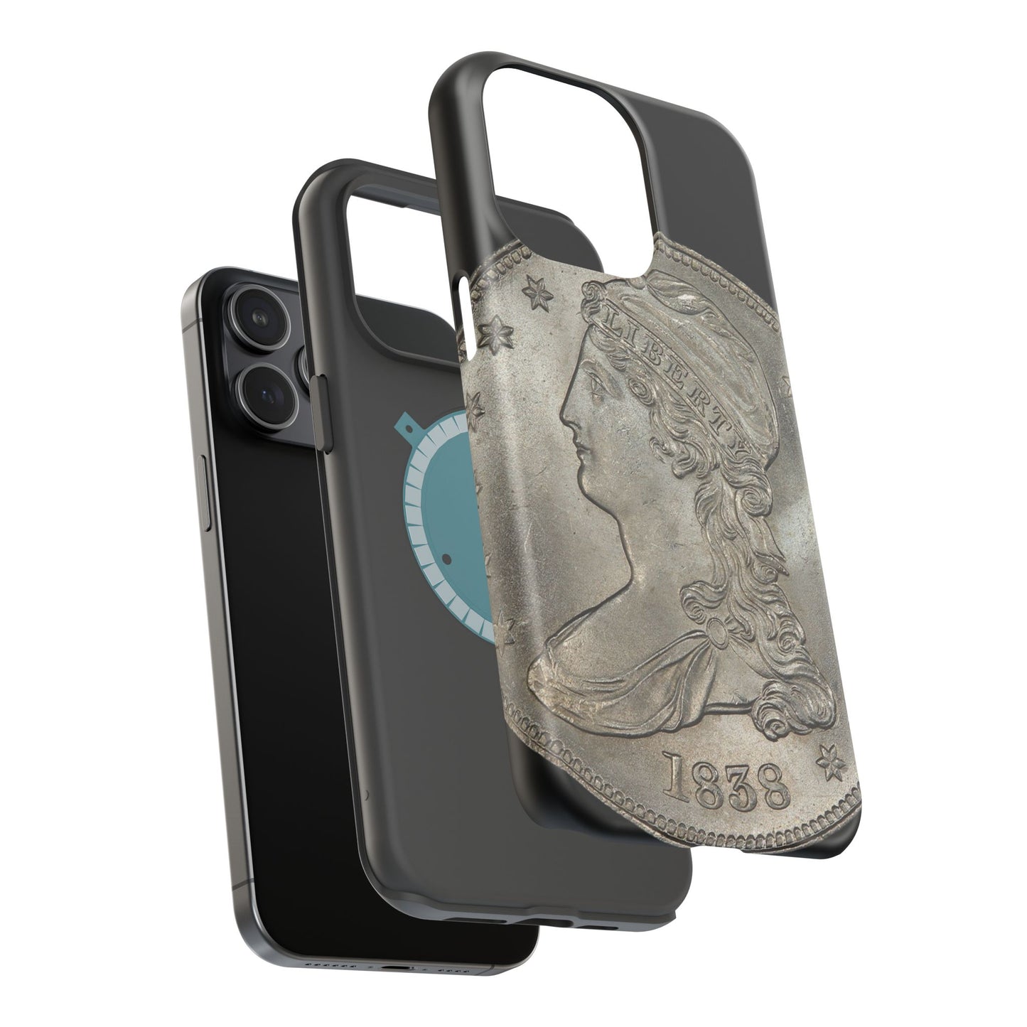 Capped bust Magnetic Tough Case, Phone Protector, Unique Gift, Retro Style, Coin Collecting, Eco-friendly Phone Cover
