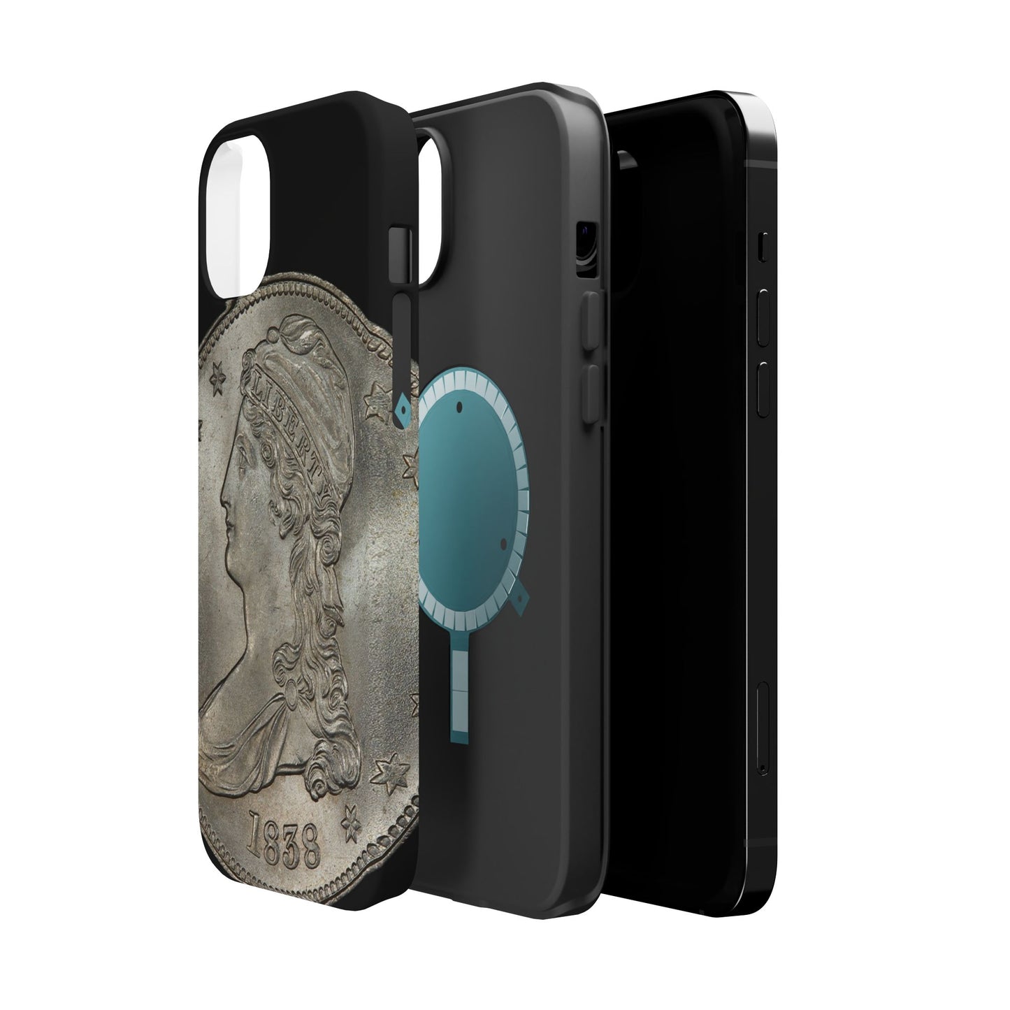 Capped bust Magnetic Tough Case, Phone Protector, Unique Gift, Retro Style, Coin Collecting, Eco-friendly Phone Cover