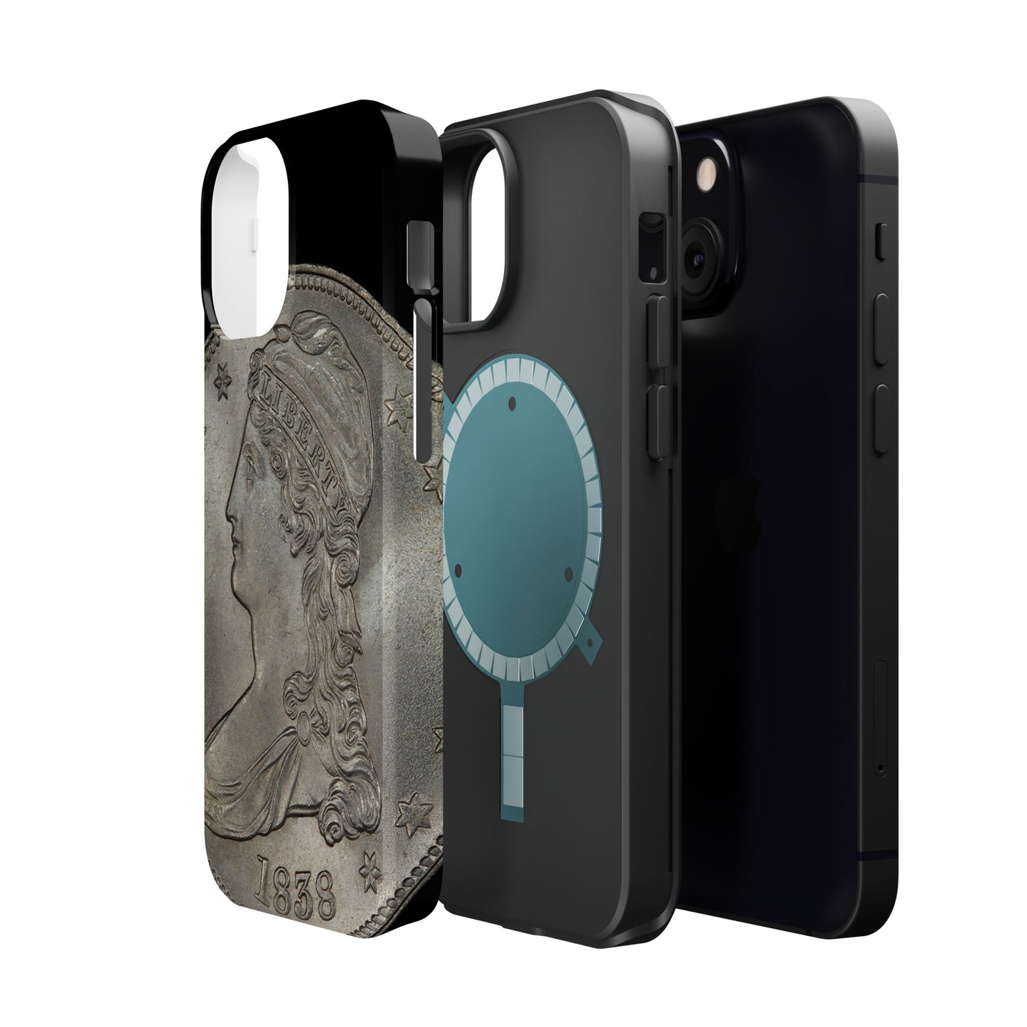 Capped bust Magnetic Tough Case, Phone Protector, Unique Gift, Retro Style, Coin Collecting, Eco-friendly Phone Cover