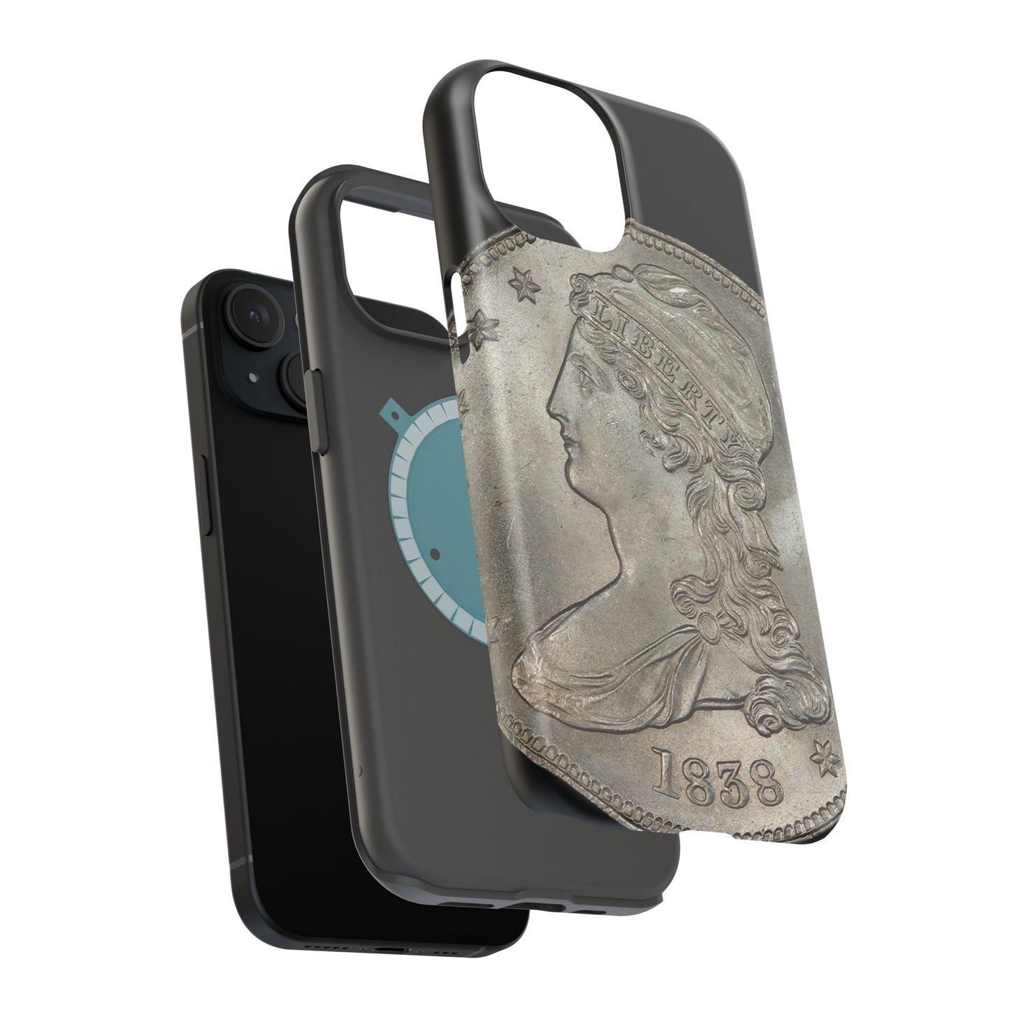 Capped bust Magnetic Tough Case, Phone Protector, Unique Gift, Retro Style, Coin Collecting, Eco-friendly Phone Cover