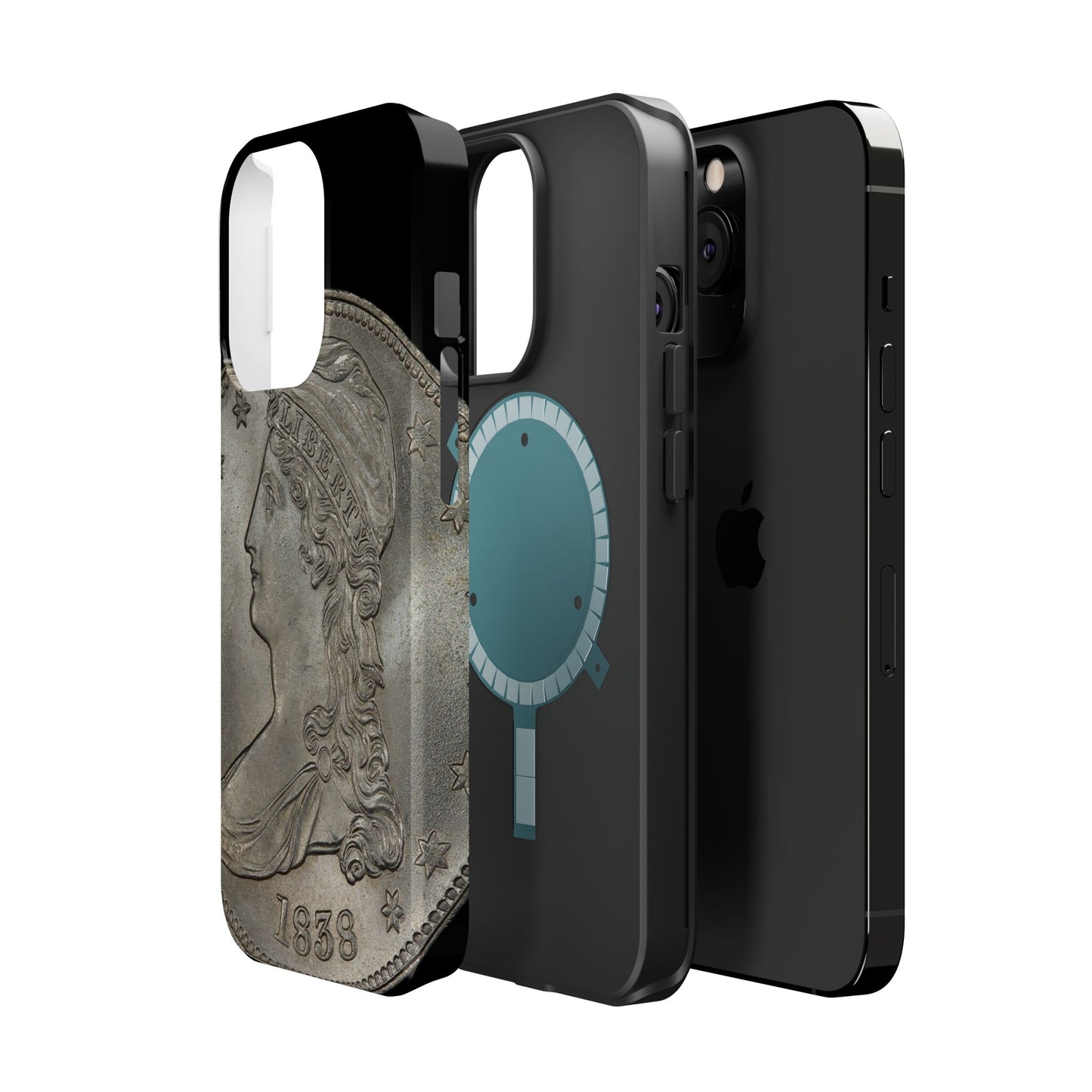 Capped bust Magnetic Tough Case, Phone Protector, Unique Gift, Retro Style, Coin Collecting, Eco-friendly Phone Cover