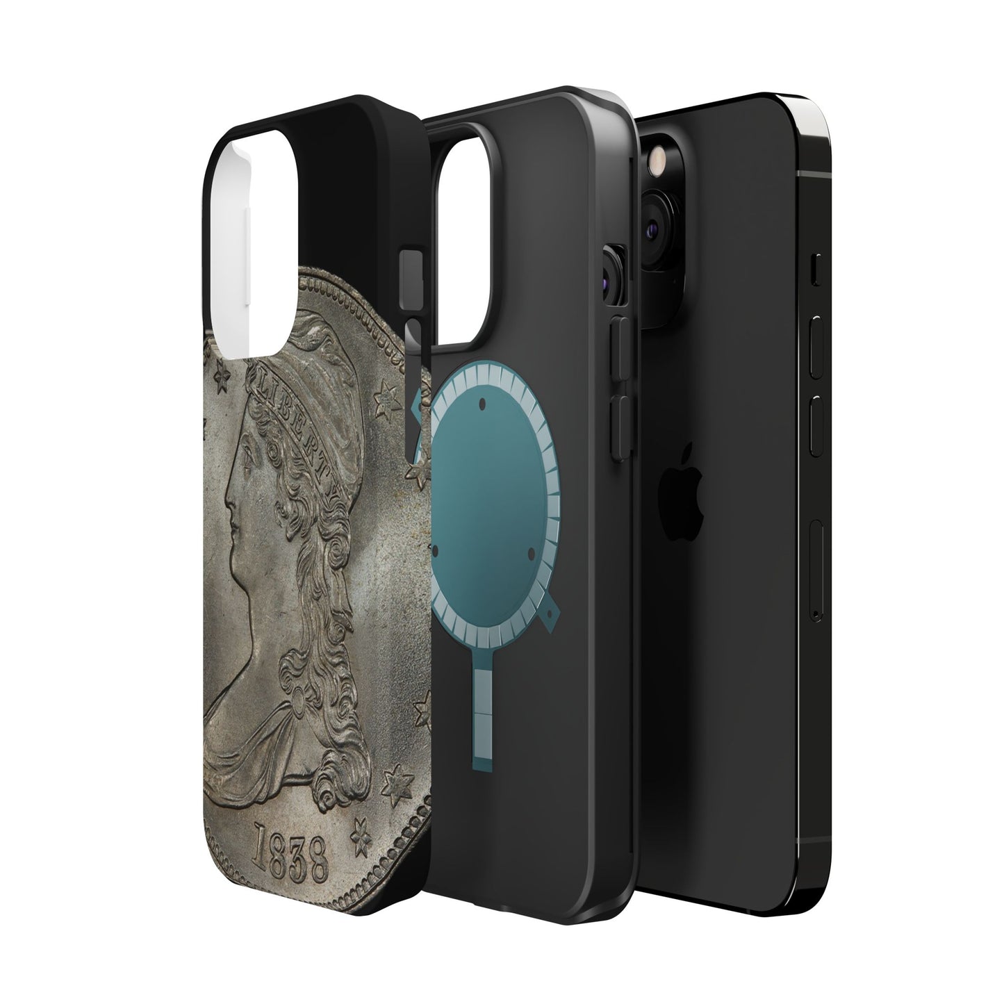 Capped bust Magnetic Tough Case, Phone Protector, Unique Gift, Retro Style, Coin Collecting, Eco-friendly Phone Cover
