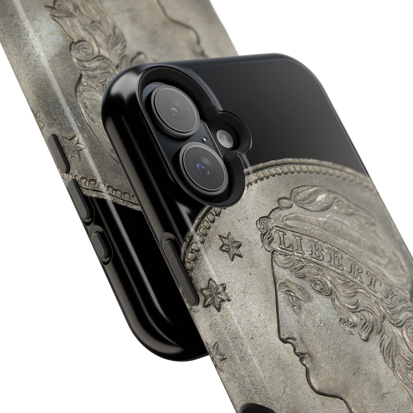 Capped bust Magnetic Tough Case, Phone Protector, Unique Gift, Retro Style, Coin Collecting, Eco-friendly Phone Cover