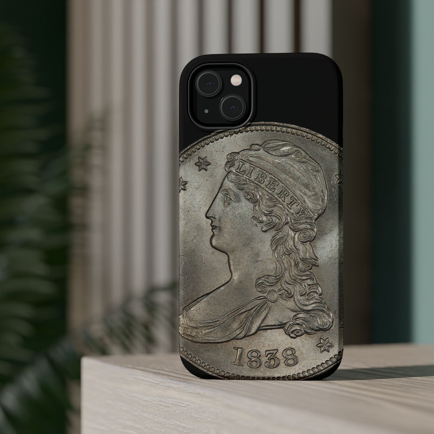 Capped bust Magnetic Tough Case, Phone Protector, Unique Gift, Retro Style, Coin Collecting, Eco-friendly Phone Cover