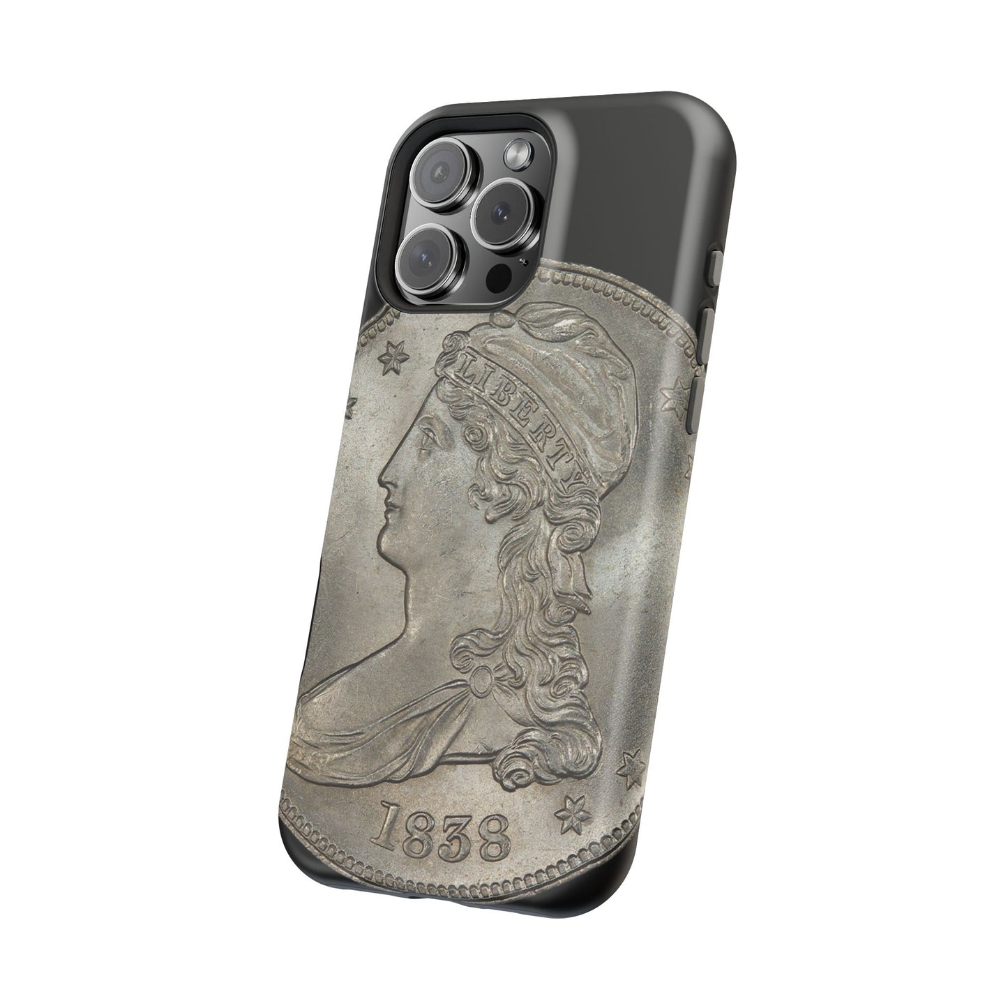 Capped bust Magnetic Tough Case, Phone Protector, Unique Gift, Retro Style, Coin Collecting, Eco-friendly Phone Cover