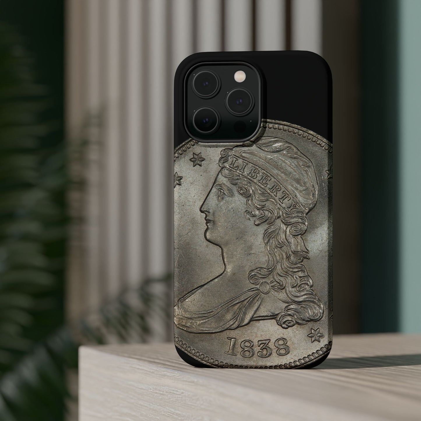 Capped bust Magnetic Tough Case, Phone Protector, Unique Gift, Retro Style, Coin Collecting, Eco-friendly Phone Cover