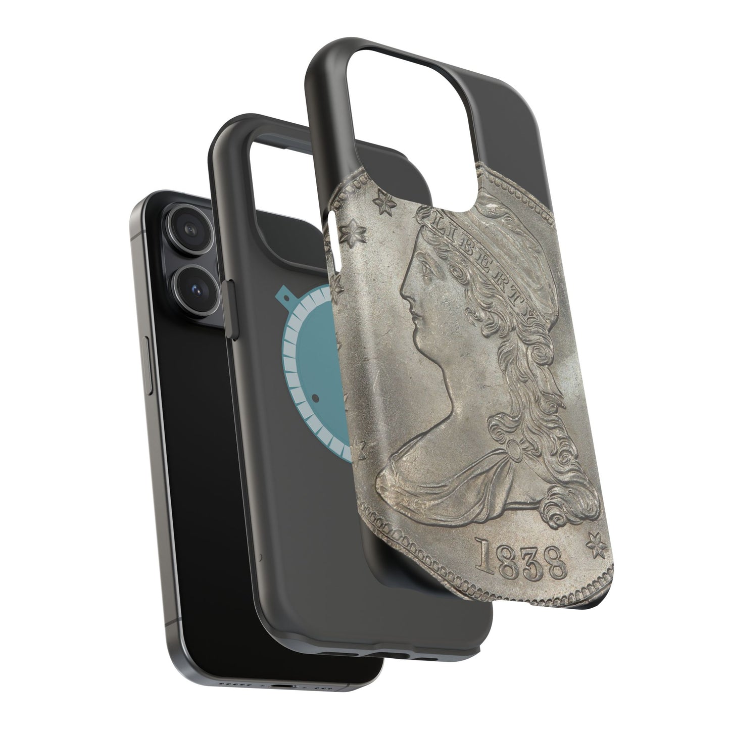 Capped bust Magnetic Tough Case, Phone Protector, Unique Gift, Retro Style, Coin Collecting, Eco-friendly Phone Cover