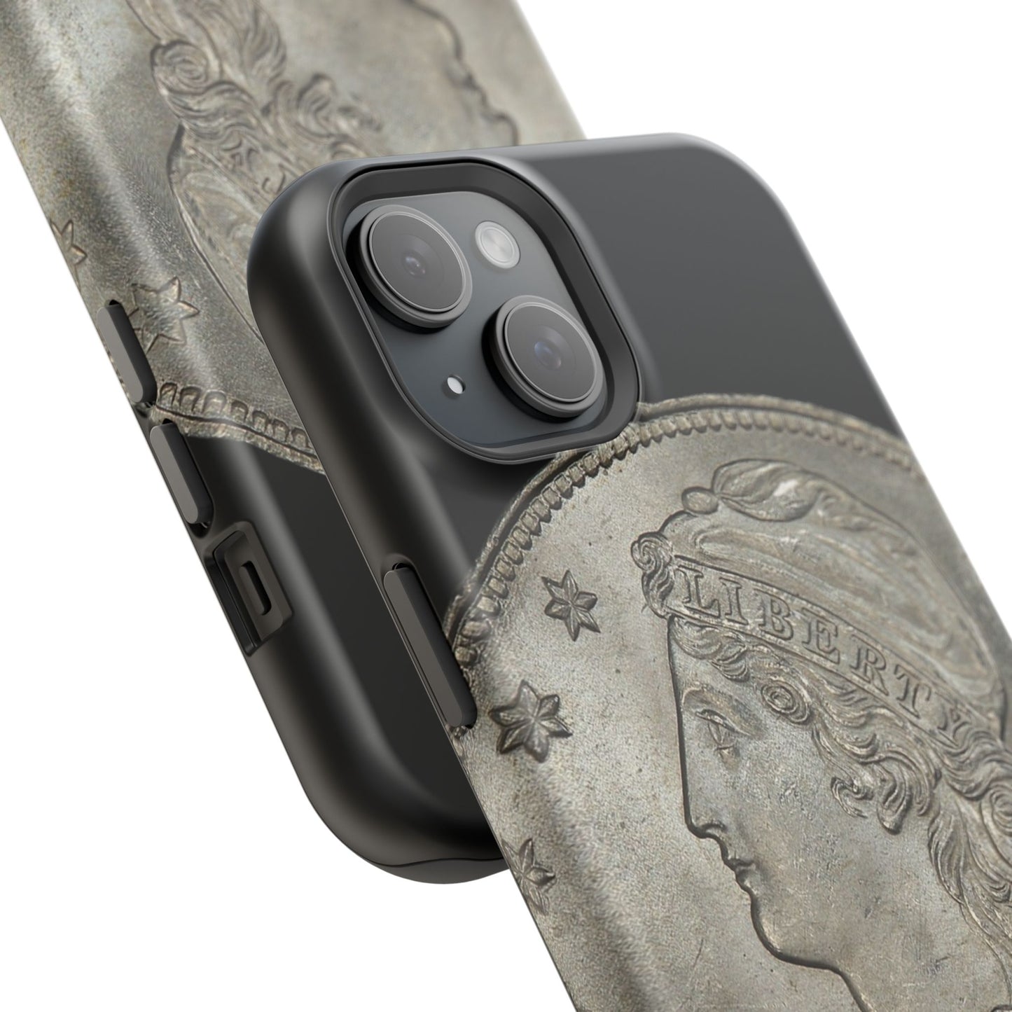 Capped bust Magnetic Tough Case, Phone Protector, Unique Gift, Retro Style, Coin Collecting, Eco-friendly Phone Cover
