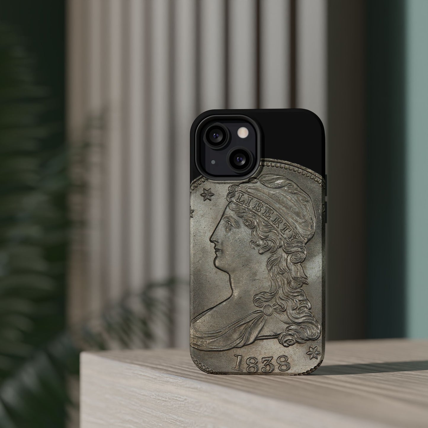 Capped bust Magnetic Tough Case, Phone Protector, Unique Gift, Retro Style, Coin Collecting, Eco-friendly Phone Cover