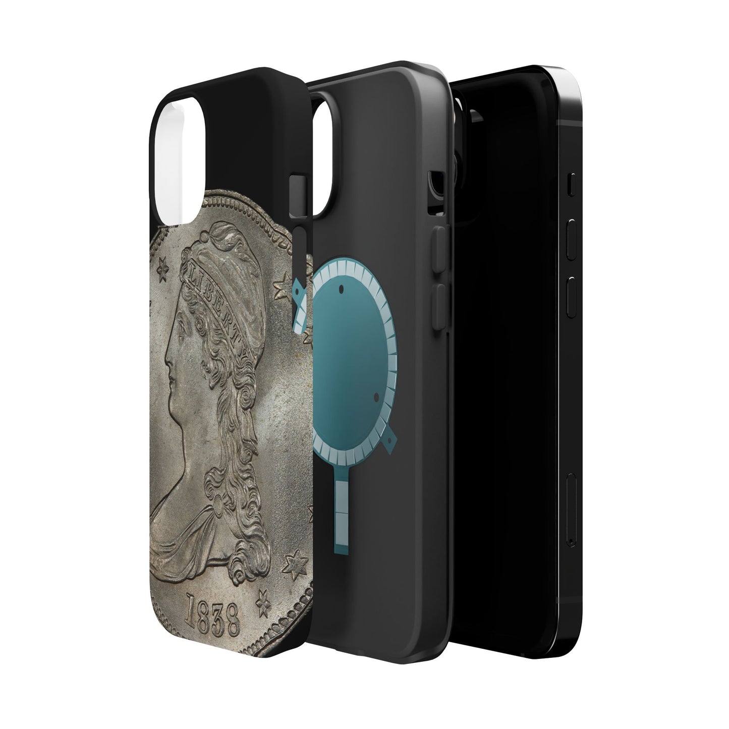 Capped bust Magnetic Tough Case, Phone Protector, Unique Gift, Retro Style, Coin Collecting, Eco-friendly Phone Cover