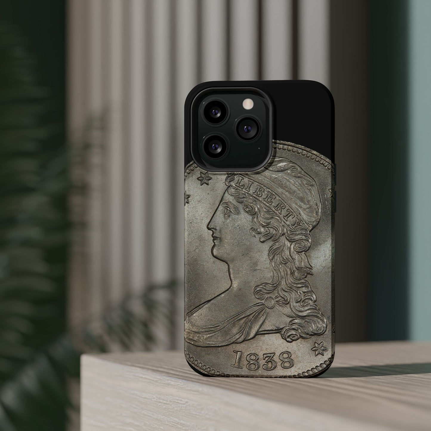 Capped bust Magnetic Tough Case, Phone Protector, Unique Gift, Retro Style, Coin Collecting, Eco-friendly Phone Cover