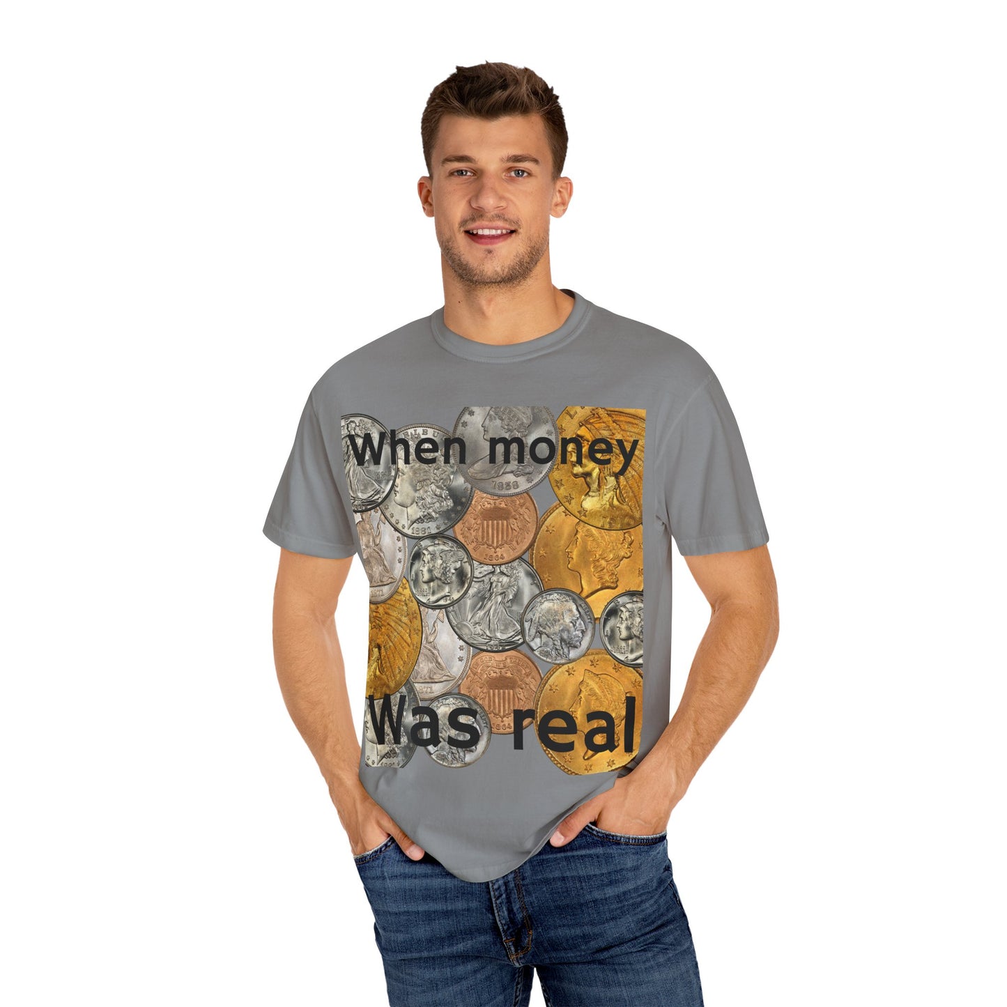 Nostalgic Coin T-Shirt, Vintage Style Tee, Retro Graphic Shirt, Gift for Coin Enthusiasts, Casual Wear, Unisex Apparel