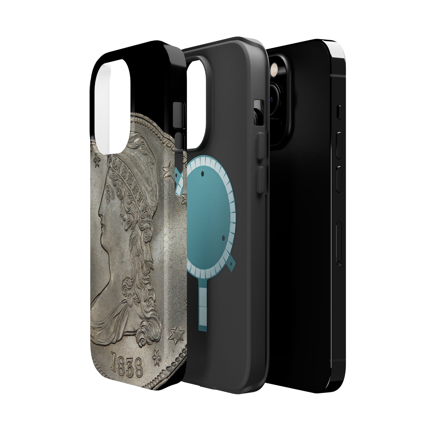 Capped bust Magnetic Tough Case, Phone Protector, Unique Gift, Retro Style, Coin Collecting, Eco-friendly Phone Cover