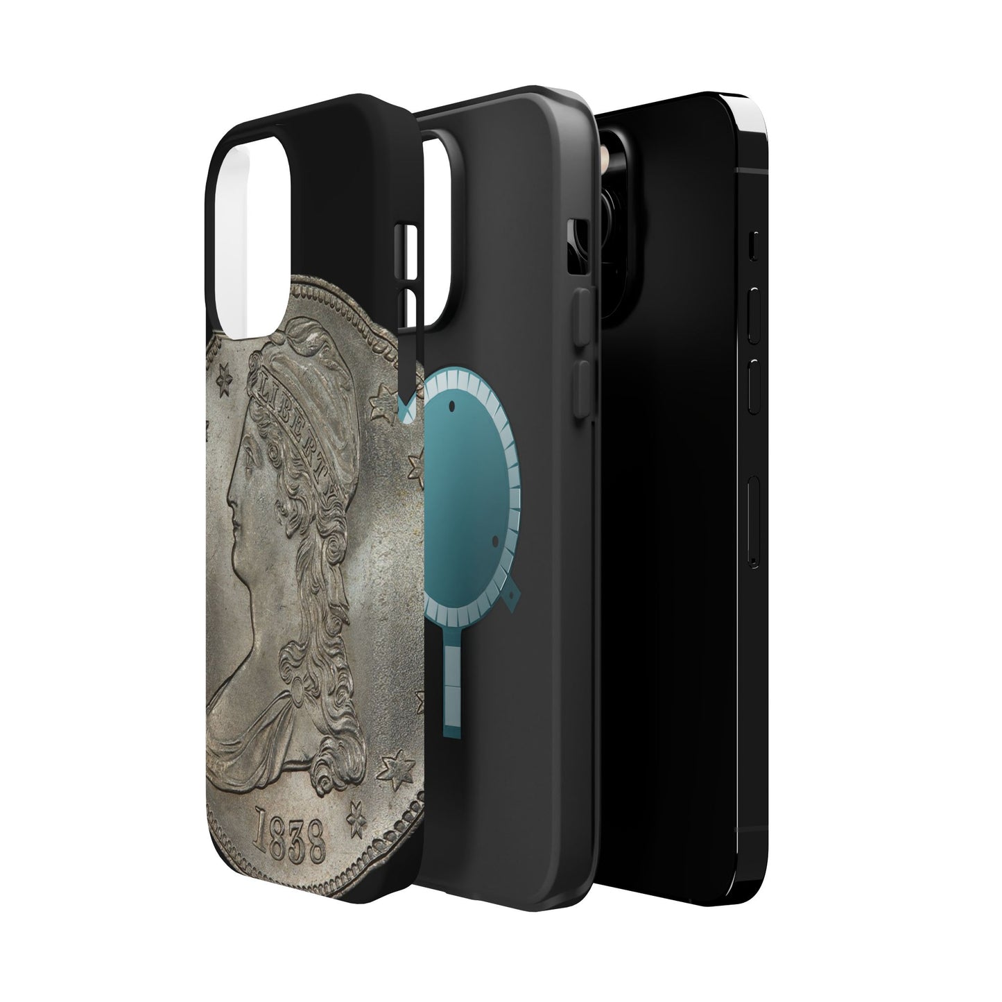 Capped bust Magnetic Tough Case, Phone Protector, Unique Gift, Retro Style, Coin Collecting, Eco-friendly Phone Cover