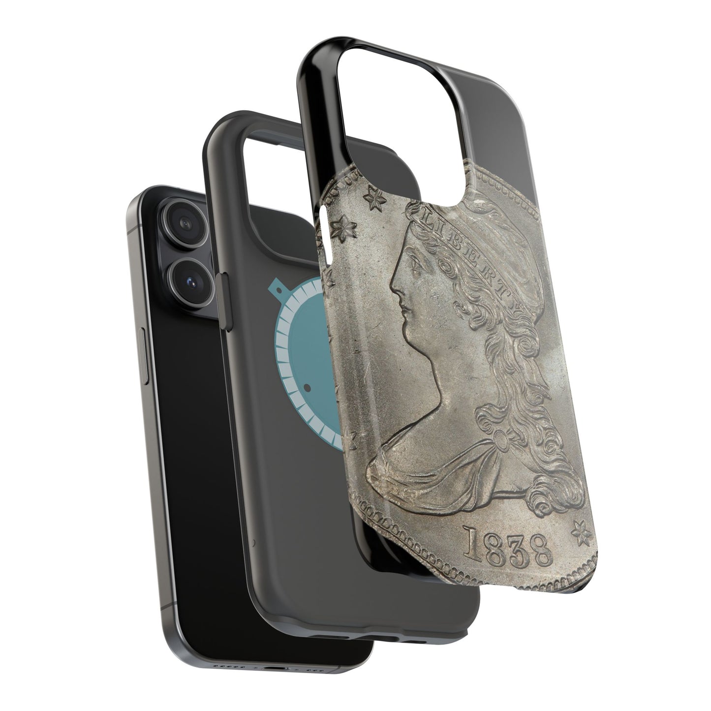 Capped bust Magnetic Tough Case, Phone Protector, Unique Gift, Retro Style, Coin Collecting, Eco-friendly Phone Cover