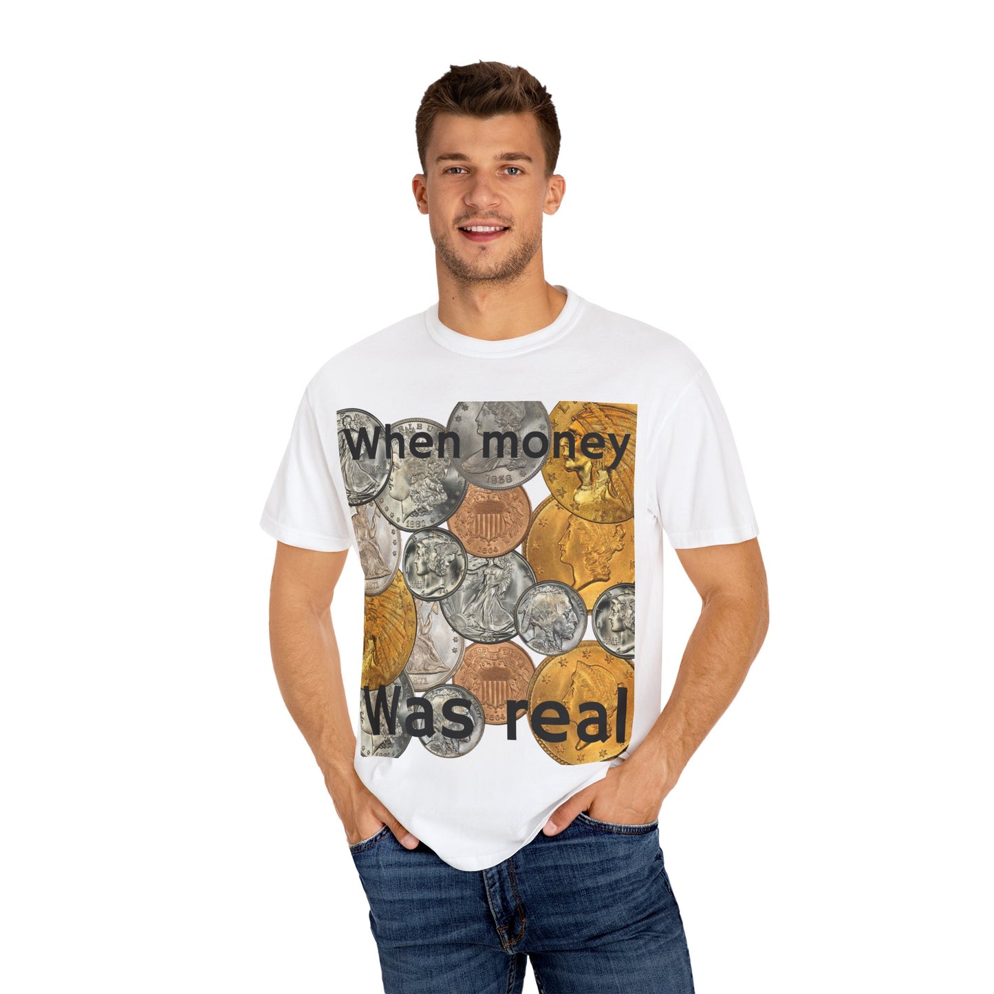 Nostalgic Coin T-Shirt, Vintage Style Tee, Retro Graphic Shirt, Gift for Coin Enthusiasts, Casual Wear, Unisex Apparel