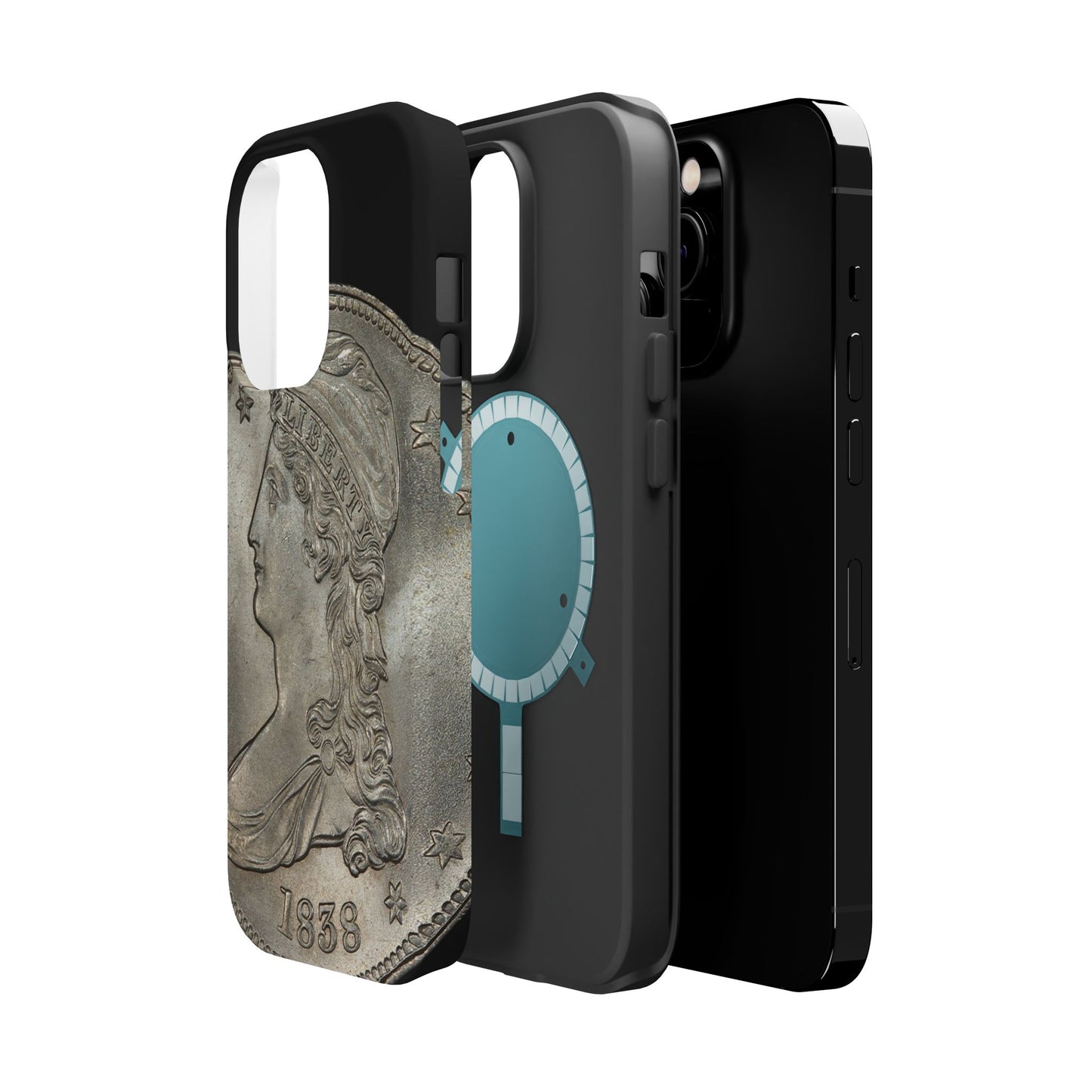 Capped bust Magnetic Tough Case, Phone Protector, Unique Gift, Retro Style, Coin Collecting, Eco-friendly Phone Cover