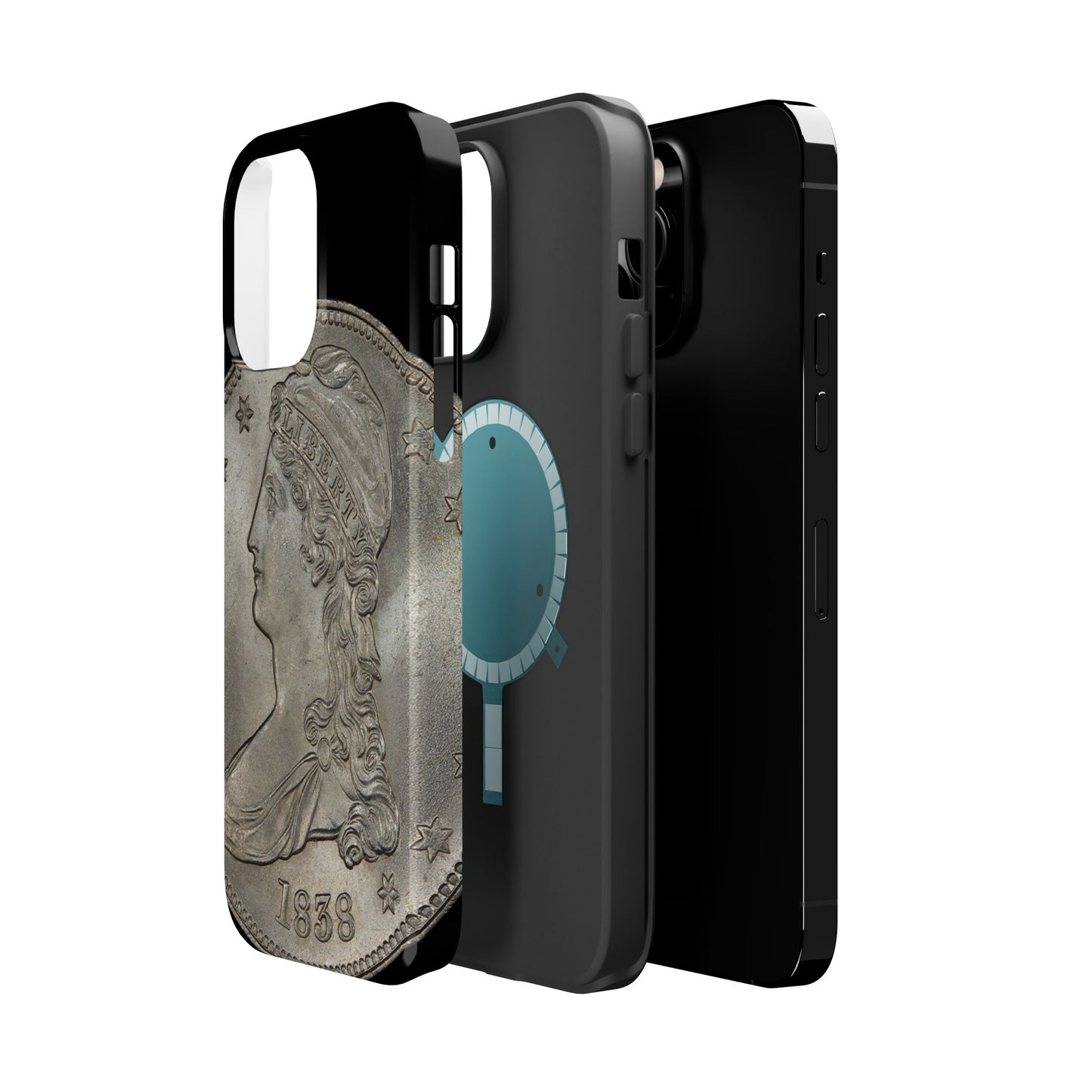 Capped bust Magnetic Tough Case, Phone Protector, Unique Gift, Retro Style, Coin Collecting, Eco-friendly Phone Cover