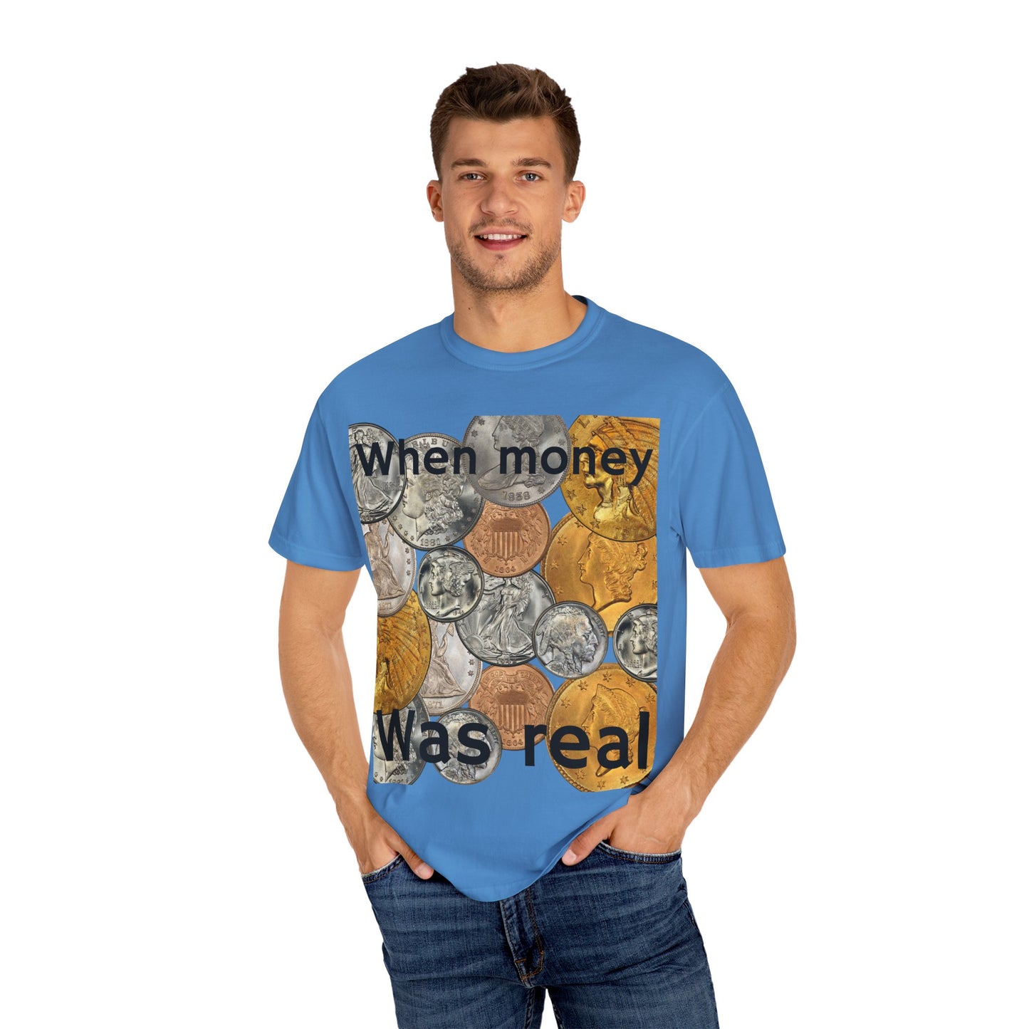 Nostalgic Coin T-Shirt, Vintage Style Tee, Retro Graphic Shirt, Gift for Coin Enthusiasts, Casual Wear, Unisex Apparel