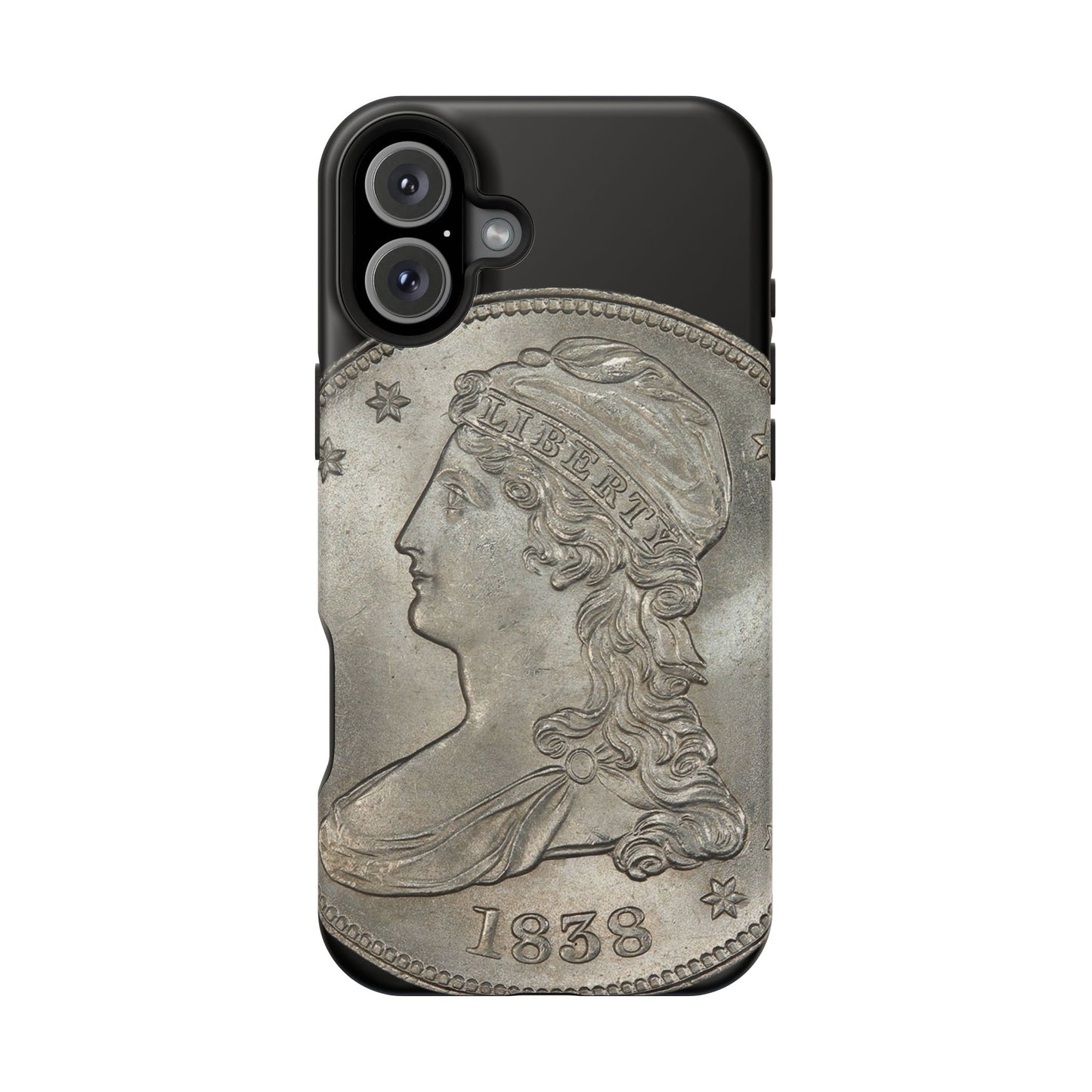 Capped bust Magnetic Tough Case, Phone Protector, Unique Gift, Retro Style, Coin Collecting, Eco-friendly Phone Cover