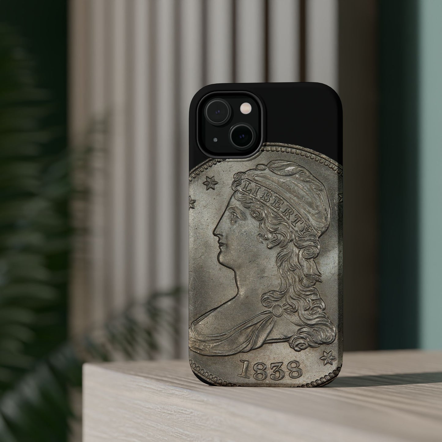 Capped bust Magnetic Tough Case, Phone Protector, Unique Gift, Retro Style, Coin Collecting, Eco-friendly Phone Cover