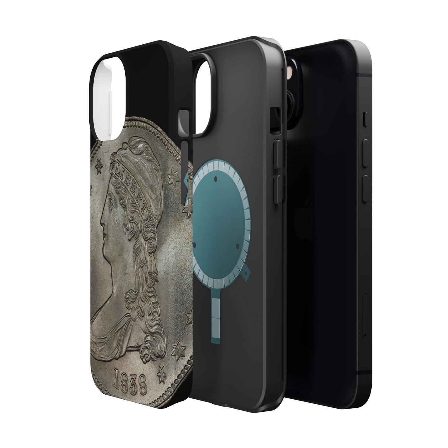 Capped bust Magnetic Tough Case, Phone Protector, Unique Gift, Retro Style, Coin Collecting, Eco-friendly Phone Cover