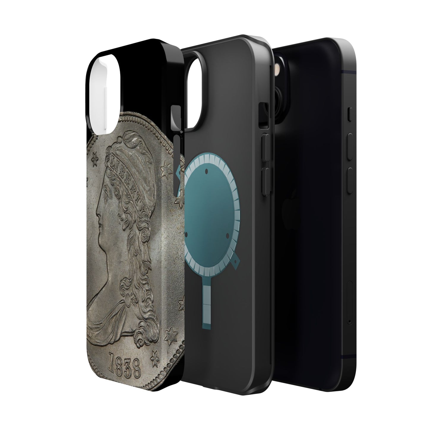Capped bust Magnetic Tough Case, Phone Protector, Unique Gift, Retro Style, Coin Collecting, Eco-friendly Phone Cover