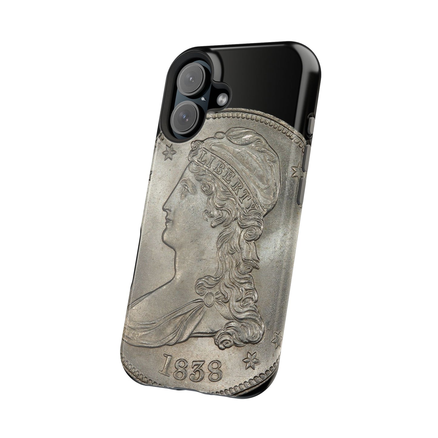 Capped bust Magnetic Tough Case, Phone Protector, Unique Gift, Retro Style, Coin Collecting, Eco-friendly Phone Cover