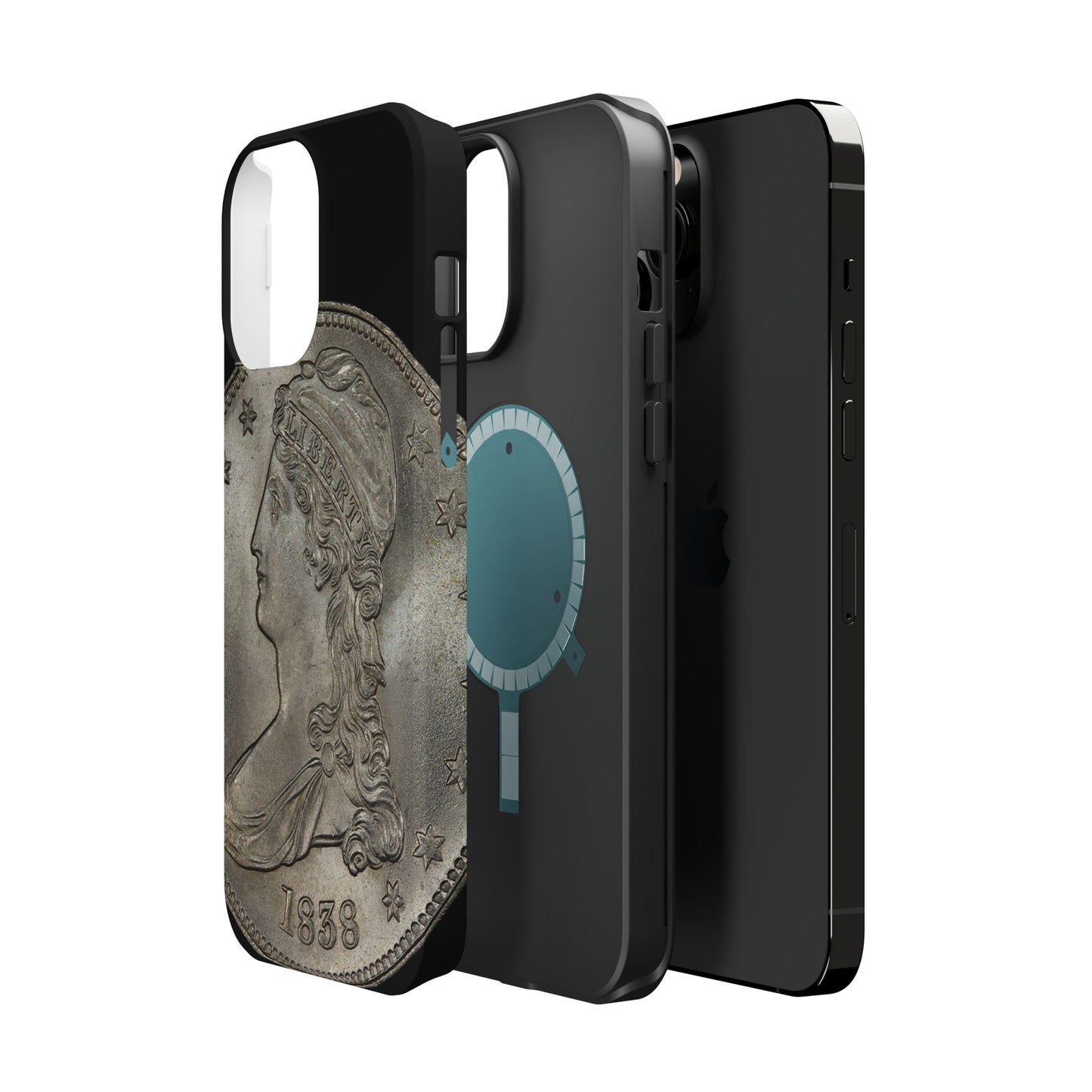 Capped bust Magnetic Tough Case, Phone Protector, Unique Gift, Retro Style, Coin Collecting, Eco-friendly Phone Cover