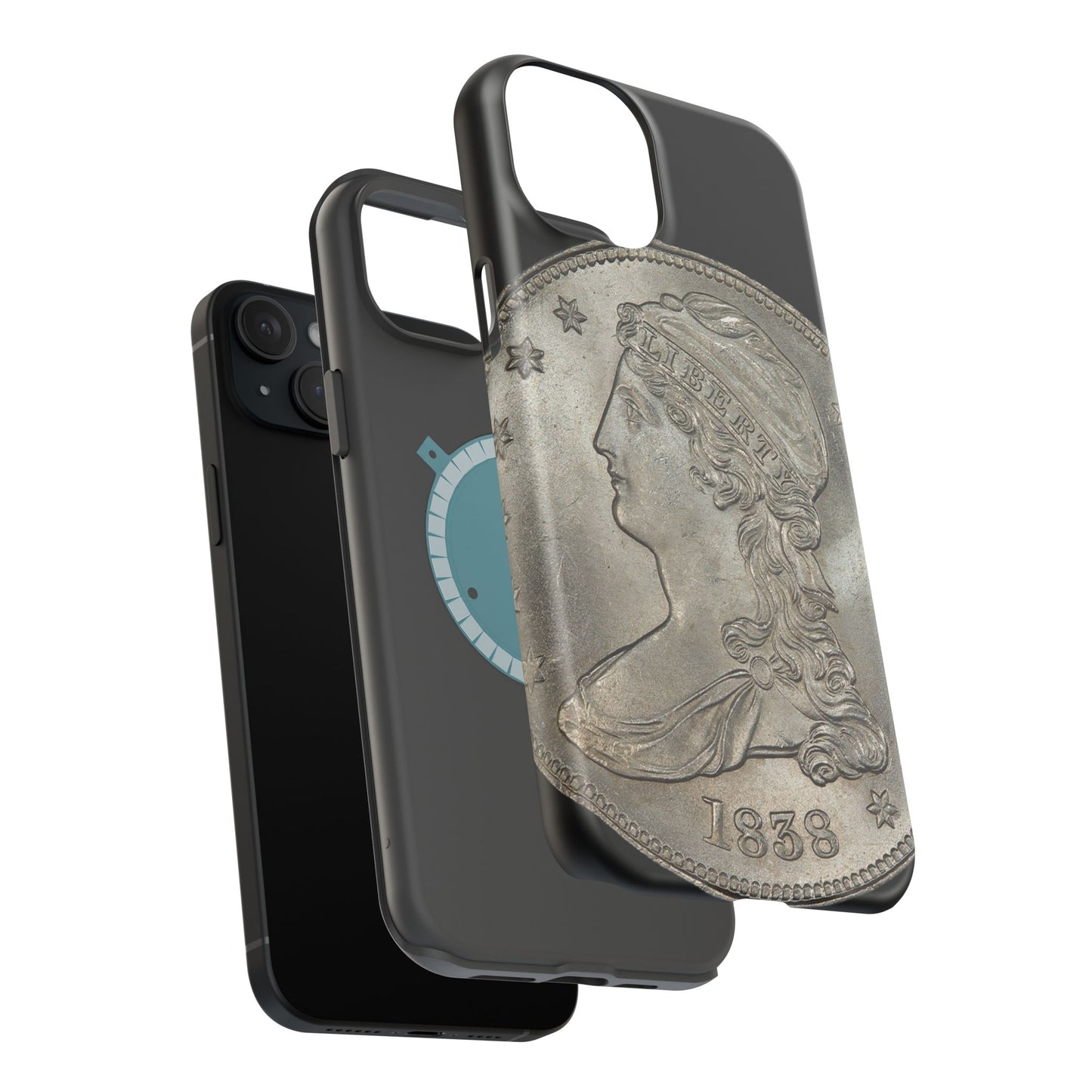 Capped bust Magnetic Tough Case, Phone Protector, Unique Gift, Retro Style, Coin Collecting, Eco-friendly Phone Cover