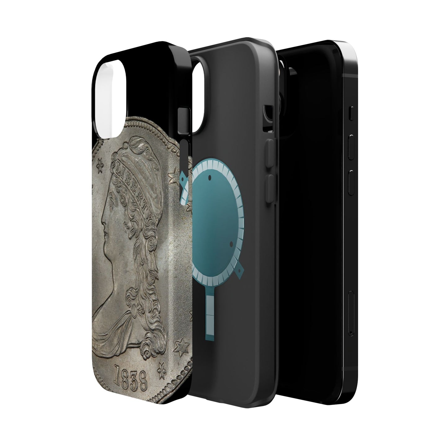 Capped bust Magnetic Tough Case, Phone Protector, Unique Gift, Retro Style, Coin Collecting, Eco-friendly Phone Cover