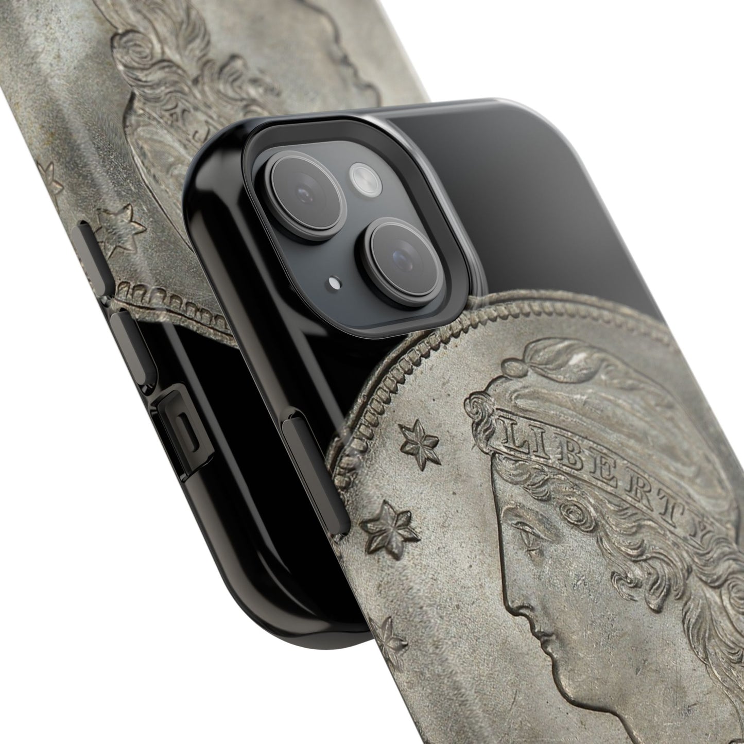 Capped bust Magnetic Tough Case, Phone Protector, Unique Gift, Retro Style, Coin Collecting, Eco-friendly Phone Cover