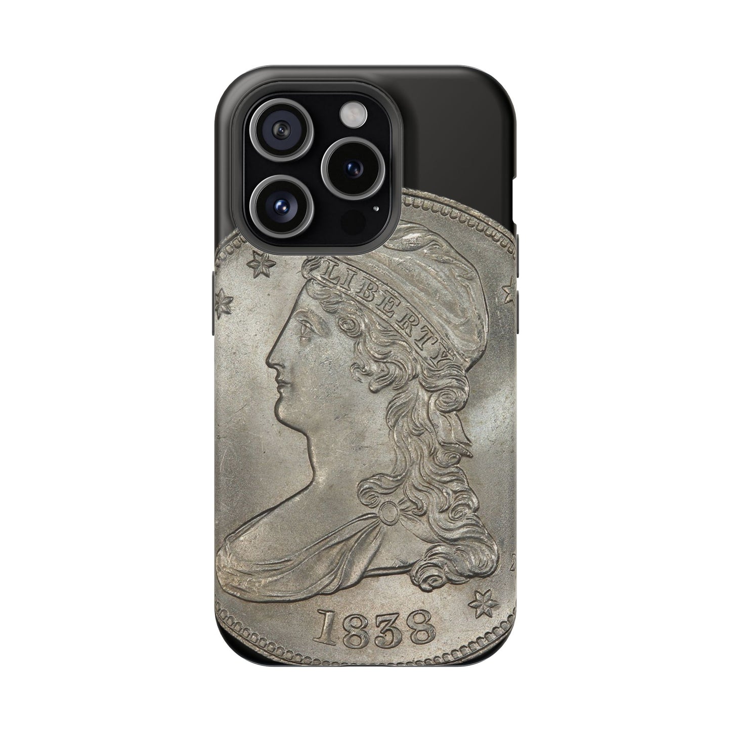 Capped bust Magnetic Tough Case, Phone Protector, Unique Gift, Retro Style, Coin Collecting, Eco-friendly Phone Cover