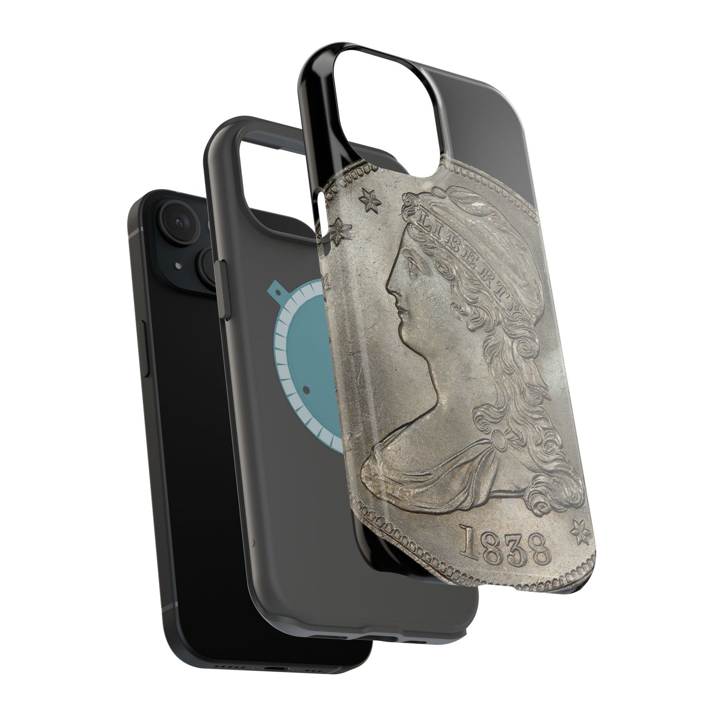 Capped bust Magnetic Tough Case, Phone Protector, Unique Gift, Retro Style, Coin Collecting, Eco-friendly Phone Cover