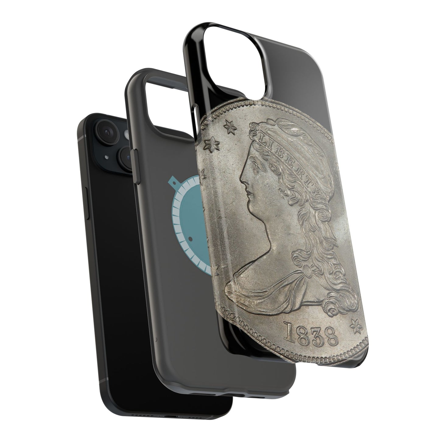 Capped bust Magnetic Tough Case, Phone Protector, Unique Gift, Retro Style, Coin Collecting, Eco-friendly Phone Cover