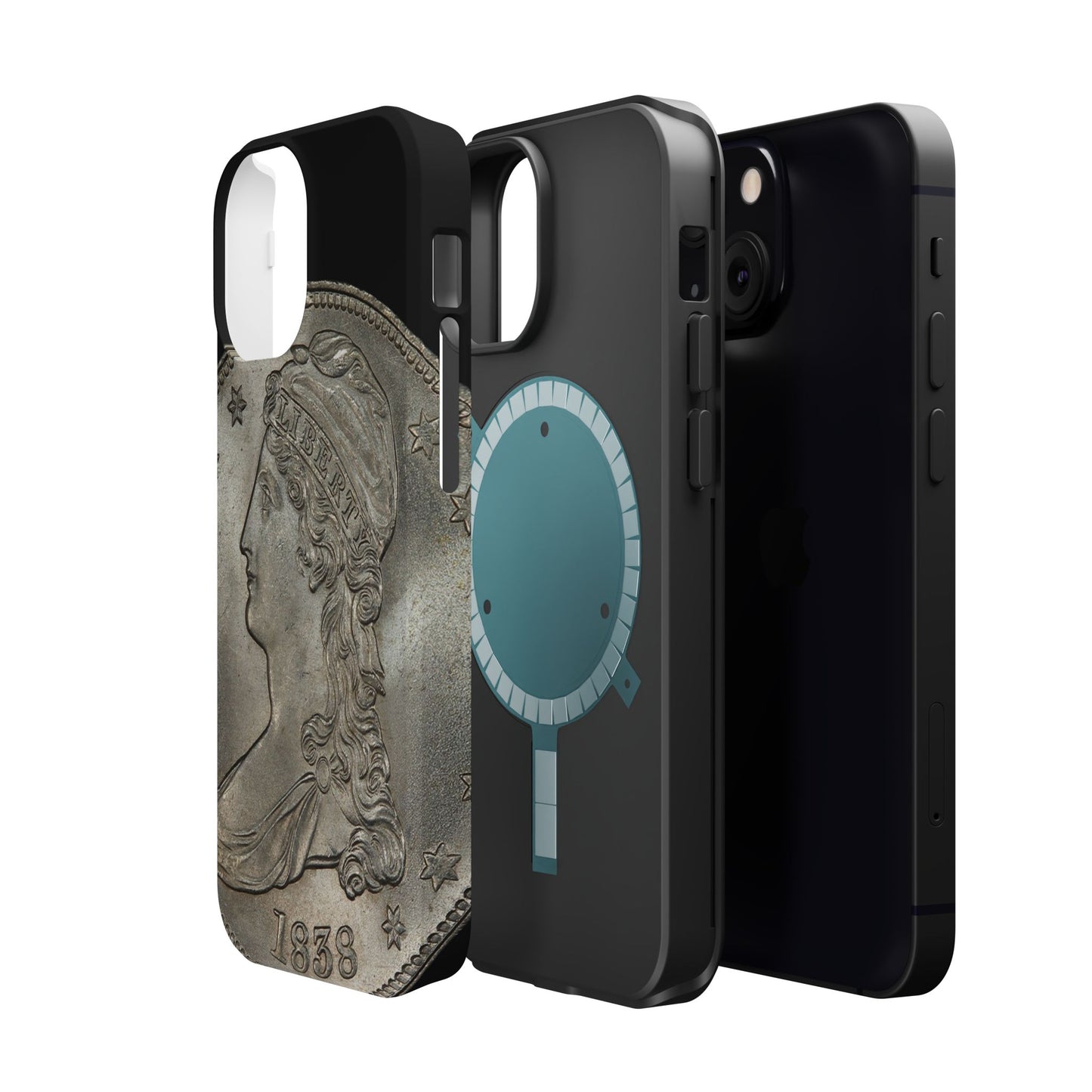 Capped bust Magnetic Tough Case, Phone Protector, Unique Gift, Retro Style, Coin Collecting, Eco-friendly Phone Cover