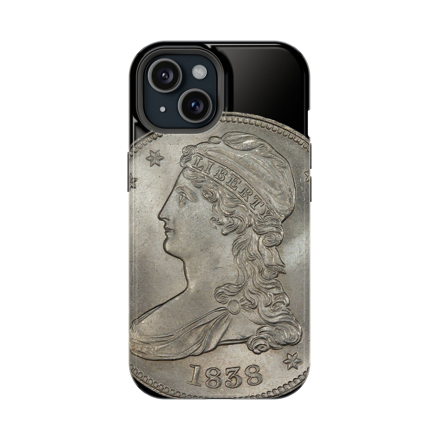Capped bust Magnetic Tough Case, Phone Protector, Unique Gift, Retro Style, Coin Collecting, Eco-friendly Phone Cover