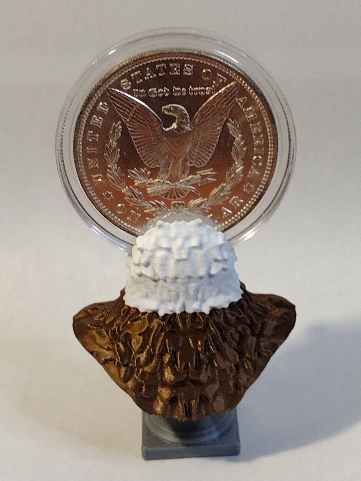 eagle bust coin holder