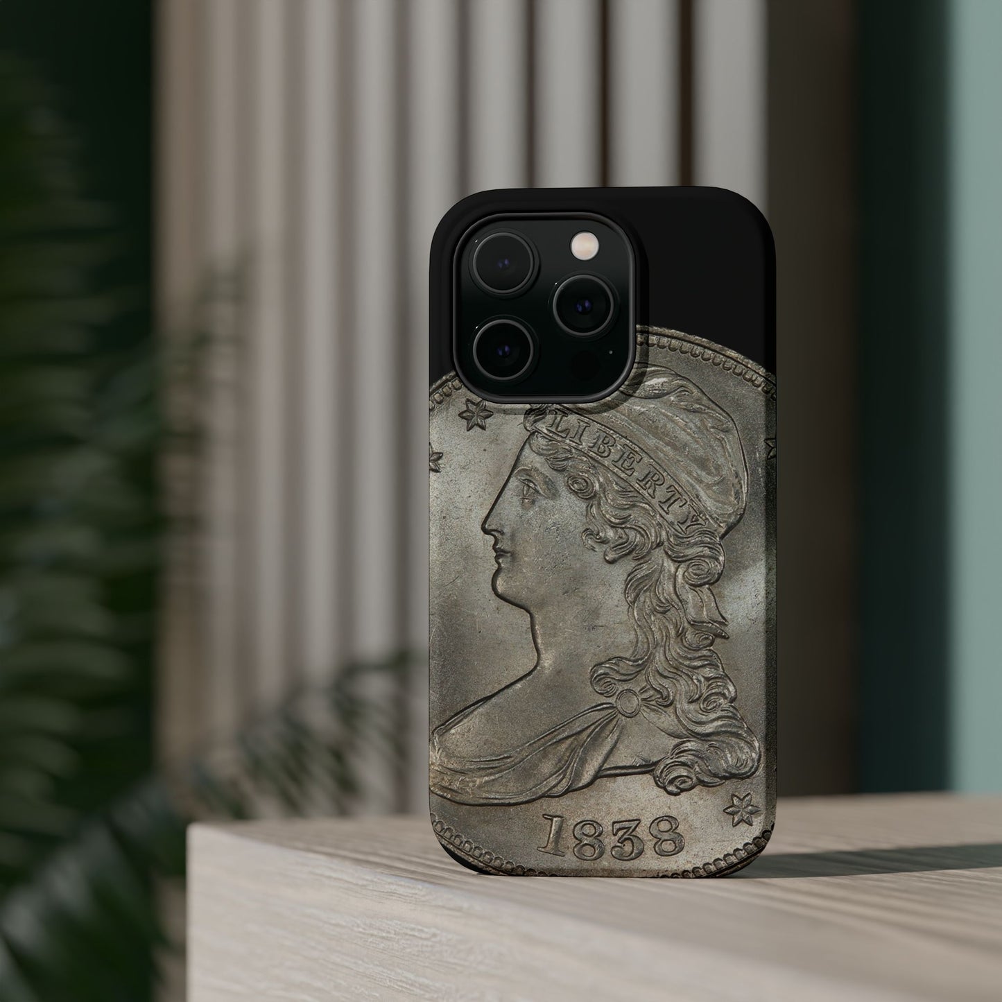 Capped bust Magnetic Tough Case, Phone Protector, Unique Gift, Retro Style, Coin Collecting, Eco-friendly Phone Cover